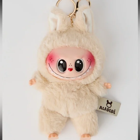 Labubu Inspired Faux Fur Keychain Set – Multiple Colours - Picture 9 of 16